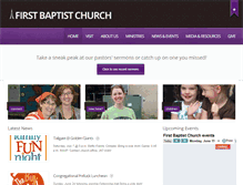 Tablet Screenshot of firstbaptisttopeka.org